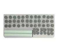 Kit de tampons à ongles 48 pièces avec embouts en silicone, outils d'estampage pour la maison et les voyages, ensemble de tampons réutilisables pour débutants et amateurs, kit pour stylos
