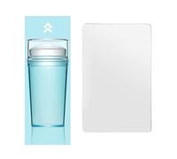 Kit de tampons à ongles en silicone transparent avec grattoir - Corps visible transparent - Pas de perte pour French Tip Kit