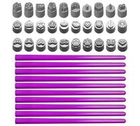 Kit de tampons à ongles - Kit de tampons pour ongles - Outils pour ongles pour femme - Tampon design floral - Variété de designs d'ongles pour la maison, les voyages, les fêtes, les promenades