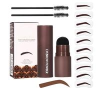 Kit de tampons à sourcils - Outil de maquillage imperméable - Applicateur de pommade - Design facile à utiliser - Solution parfaite pour façonner les sourcils fins et épais