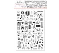 Kit de tampons - ALADINE - Stampo Carnet de voyage - 81 tampons - Mixte - Adulte