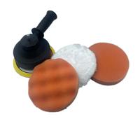 Kit De Tampons De Polissage De 5 Pouces Éponges En Mousse De Voiture Bonnets En Laine Pour Polisseuse Et Perceuse Électrique Tampon De Réparation De Carrosserie Automobile Kit De Tampons De De