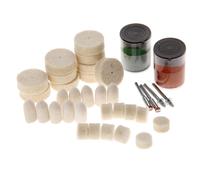 Kit De Tampons De Polissage Pour Outils Rotatifs Métalliques, 36 Pièces/Ensemble Feutres Souples, Meules De Polissage, Brosses, Accessoires Dremel