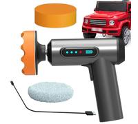Kit de tampons de voiture et de polisseurs - 4000mAh Kit de machine de polissage rechargeable | Outil de cire sans fil portable | Conception de charge électrique avec moteur à haute efficacité | Polis