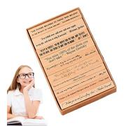 Kit de tampons en bois - Tampon en caoutchouc pour journal créatif - Outils de bricolage polyvalents pour la fabrication de cartes et les projets créatifs avec les et les adolescents