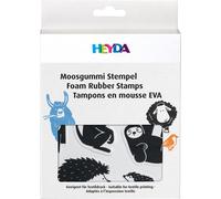 Kit de tampons en caoutchouc mousse HEYDA "Animaux" 15 tampons
