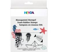 Kit de tampons en caoutchouc mousse HEYDA "Maritim" 21 tampons