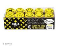 Kit de tampons enfant pré-encrés Stampo Easy - Smiley - 10 pcs G