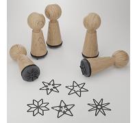 Kit de tampons étoiles - Motifs magiques pour des têtes créatives, parfait pour décorer des cartes, du scrapbooking et plus encore