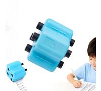 Kit de tampons mathématiques 4 en 1 : addition, soustraction, multiplication et division. Outil d'entraînement. Tampons numériques à rouleaux aléatoires améliorés avec encre rechargeable (TypeB)