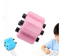 Kit de tampons mathématiques 4 en 1 : addition, soustraction, multiplication et division. Outil d'entraînement. Tampons numériques à rouleaux aléatoires améliorés avec encre rechargeable (TypeA)