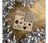 Kit de tampons motif "Noël" en bois - 12 pièces