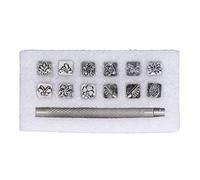 Kit de tampons pour cuir - Outil de maroquinerie DIY, gravure précise pour projets personnalisés, métal pour un impact durable, idéal pour vestes, ceintures, portefeuilles, lot de (type 3)