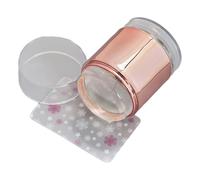 Kit de tampons pour nail art - En silicone transparent - Avec grattoirs - Pour manucure française