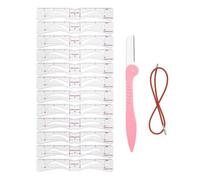 Kit de tampons pour sourcils - Forme multiple - Avec bande de maintien - Pour le , le salon de beauté, le visage, femme et fille