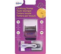 Kit de tampons textiles AVERY 3 lignes blanc