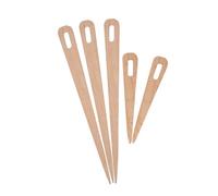 Kit de Tapis de Brosse à Dents Aiguille 22 × 5 × 2 5 Pièces Oeil en Bois Tricot Tapisserie Tissage Artisanat Outils Aiguille de Tissage Kit de Tapis de Brosse à Dents Aiguille