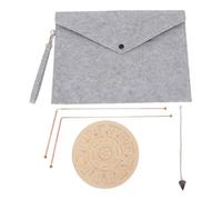 Kit de Tapis de Divination avec Pendule de Radiesthésie, Tige en Cuivre, Pendentif Spirituel et Planche pour la Chasse aux Fantômes, L'eau de Divination, la Guérison énergétique,