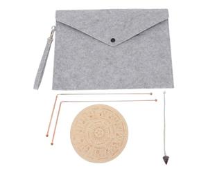 Kit de Tapis de Divination avec Pendule de Radiesthésie, Tige en Cuivre, Pendentif Spirituel et Planche pour la Chasse aux Fantômes, L'eau de Divination, la Guérison énergétique,