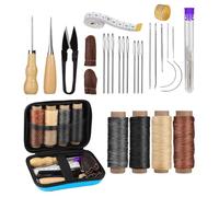 Kit De Tapisserie - Aiguille Pour Tapisserie Et Fil | Kit De Travail En Cuir Professionnel Avec Des Outils Robuste | Fournitures De Réparation En Cuir Pour Meubles, Canapé Et Entretien