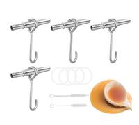 Kit de taraudage de sirop d'érable - Collection complète de 4 ensembles de perceuses de tronc d'arbre et outils de pile, brosses de nettoyage incluses, acier robuste | Jardin de la ferme extérieure