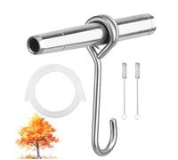 Kit De Taraudage De Sirop D'érable - Kit Récolte Seve De Bouleau | Chalumeaux en Acier Inoxydable avec Tubes Et Crochets | Robinets D'Érable pour Récolte De Sève À La Maison