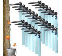 Kit de taraudage de sirop d'érable, tubes réutilisables qualité alimentaire, tubes d'extraction 'érable et robinets 'arbre, kit démarrage sucre sirop pour bouleau, robinet