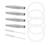 Kit de taraudage multifonctionnel de sirop d'érable 10 pièces comprenant 4 becs en métal, 4 tubes et 2 brosses pour une extraction facile