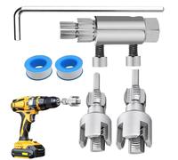 Kit de tarauds de tuyau - Précision robuste - Installation rapide - Coupe-tuyau de bricolage - Pour un usage privé et commercial, salle de bain, personnel spécialisé, technicien et propriétaire