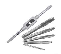 - Kit de tarauds M8 réglable avec clé à cliquet et poignée en T pour le travail du bois, la réparation de machines automobiles, kit d'outils professionnels en acier (SKU)