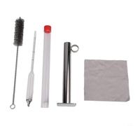 Kit de tasse de test pour mesurer la densité du sirop avec construction en acier inoxydable et hydromètre pour analyse de la teneur en sucre (B)