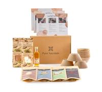 Kit de tasses au beurre de cacahuète Pure Xocolate DIY : faire soi-même des chocolats végétaliens - Cadeau pour Noël, un anniversaire ou pour faire soi-même