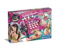 Kit de tatouage - CLEMENTONI - 18602 - Crazy Chic - Stylo corporel embouts interchangeables - Pochoirs et peintures
