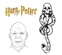 Kit de Tatouage Harry Potter Marque des Tenebres Mangemort Voldemort