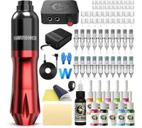 Kit De Tatouage Kit De Machine À Tatouer Aiguilles À Cartouche Encres De Tatouage Alimentation Électrique Machine À Tatouer Pour Tatoueurs Et Débutants Black[Z1047]