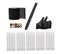 Kit de tatouage pour bâton de tatouage à la main, bandage auto-adhésif, aiguilles 1 3 5 7 9RL pour artiste, ensemble d'aiguilles