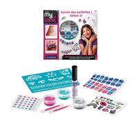 Lexibook, Kit de Tatouages Brillants et Nail Art Pailletés, CRSS16