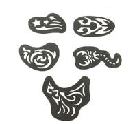 Kit de Tatouages Capillaires Noir en Plastique 25 Pièces, Semi-permanent