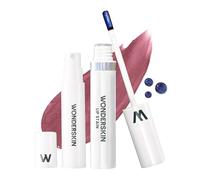 Kit de teinture à lèvres Wonderskin - Longue tenue, waterproof, peelable | Système de teinte nude sans transfert, avec tout le nécessaire pour une application facile et une couleur longue durée