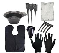 Kit de teinture capillaire - outils portables de 9,06 pouces pour le blanchiment, mise en évidence avec une couverture grise, des retouches de sourcils pour les coloriages du cuir chevelu pour la