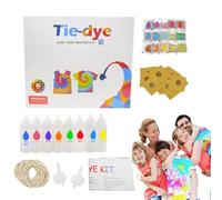Kit de teinture de tie - 15,75 pouces Toys - Kit d'artisanat pour les | Ensemble de colorant en tissu 18 couleurs avec bouteilles, gants, entonnoir, sûr pour les, idéal pour l'école, l
