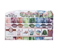 Kit de teinture en une tape pour tulipes, couleurs du d sert, activit de bricolage facile, motifs en tissu permanent, 8 couleurs