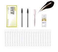Kit de teinture pour sourcils et cils - Teinture résistante aux bavures et à l'eau pour des sourcils naturellement dessinés, tenue de plusieurs semaines sur les sourcils et les cils