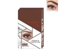 Kit de Teinture pour Sourcils, Kit Cils et Sourcils Express, Teinte Douce pour Dissimuler la Couleur Naturelle des Sourcils, Définit une Forme de Sourcils Raffinée, Couleur Longue Tenue-Brown