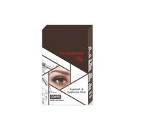 Kit de Teinture pour Sourcils, Kit Cils et Sourcils Express, Teinte Douce pour Dissimuler la Couleur Naturelle des Sourcils, Définit une Forme de Sourcils Raffinée, Couleur Longue Tenue-Coffee