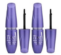 Kit de teinture pour tatouage de sourcils, lot 2 - Gel teinte pour sourcils pour couleur semi-permanente naturelle, formule imperméable anti-taches, marron clair, décoration d'intérieur