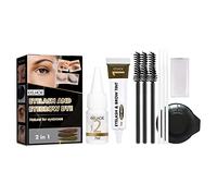 Kit de teinture professionnelle pour cils et sourcils - Gel résistant à l'huile - Marron clair