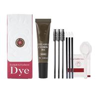 Kit de teinture semi-permanente pour sourcils et cils, couleur longue de 6 semaines, forte adhérence, pratique pour la maison ou les voyages, facile à utiliser pour un usage quotidien