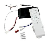 Kit de télécommande de Remplacement pour Ventilateur Plafond 24 V à 6 Vitesses, émetteur sans Fil Mural pour Ventilateur Domestique, Module récepteur à Distance (Batterie Non Incluse)