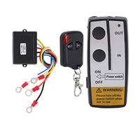 Kit de télécommande de treuil avec récepteur 12V 24V, Ensemble de commutateurs à Distance de treuil avec Conception d'interférence de 75 Pieds pour véhicules Tout-Terrain UTV